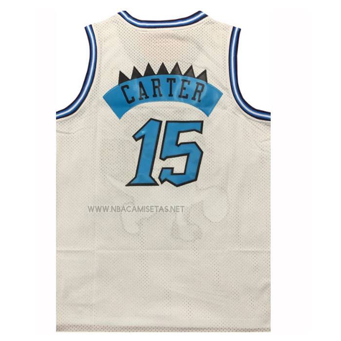 Camiseta Toronto Raptors Vince Carter NO 15 Mitchell & Ness 1998-99 Blanco3